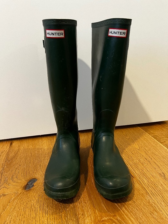 Hunter Rain Boots Green Women's 10 - Picture 1 of 5